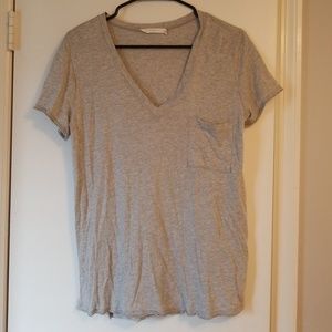 Lush V Neck Pocket Tee